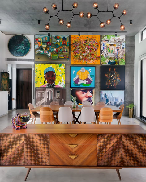 Dining Sideboard and Gallery Wall